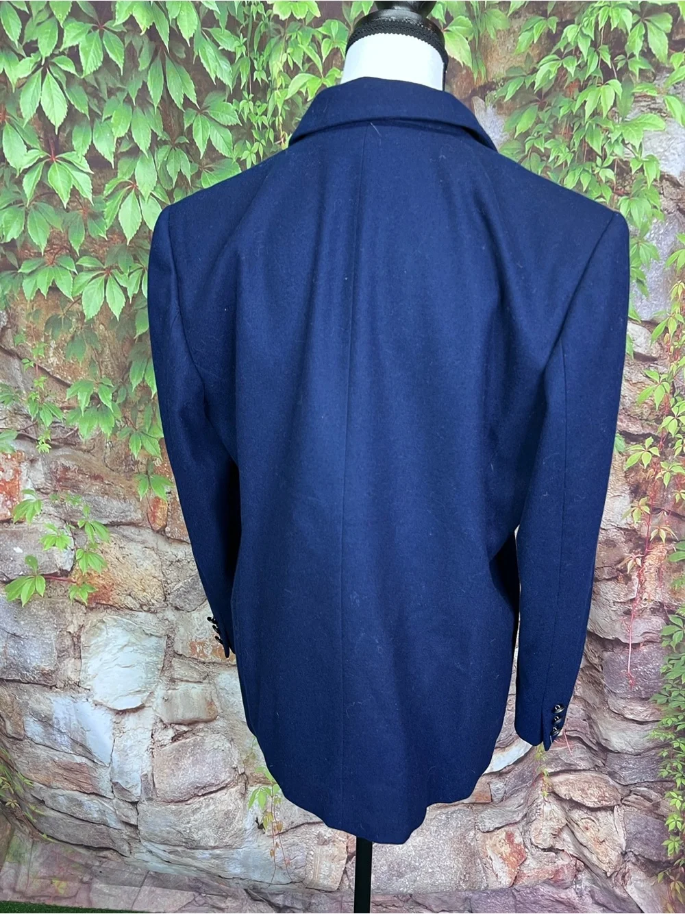 VINTAGE PENDLETON Navy Wool Two-Button Heritage Classic Preppy Blazer, 12P